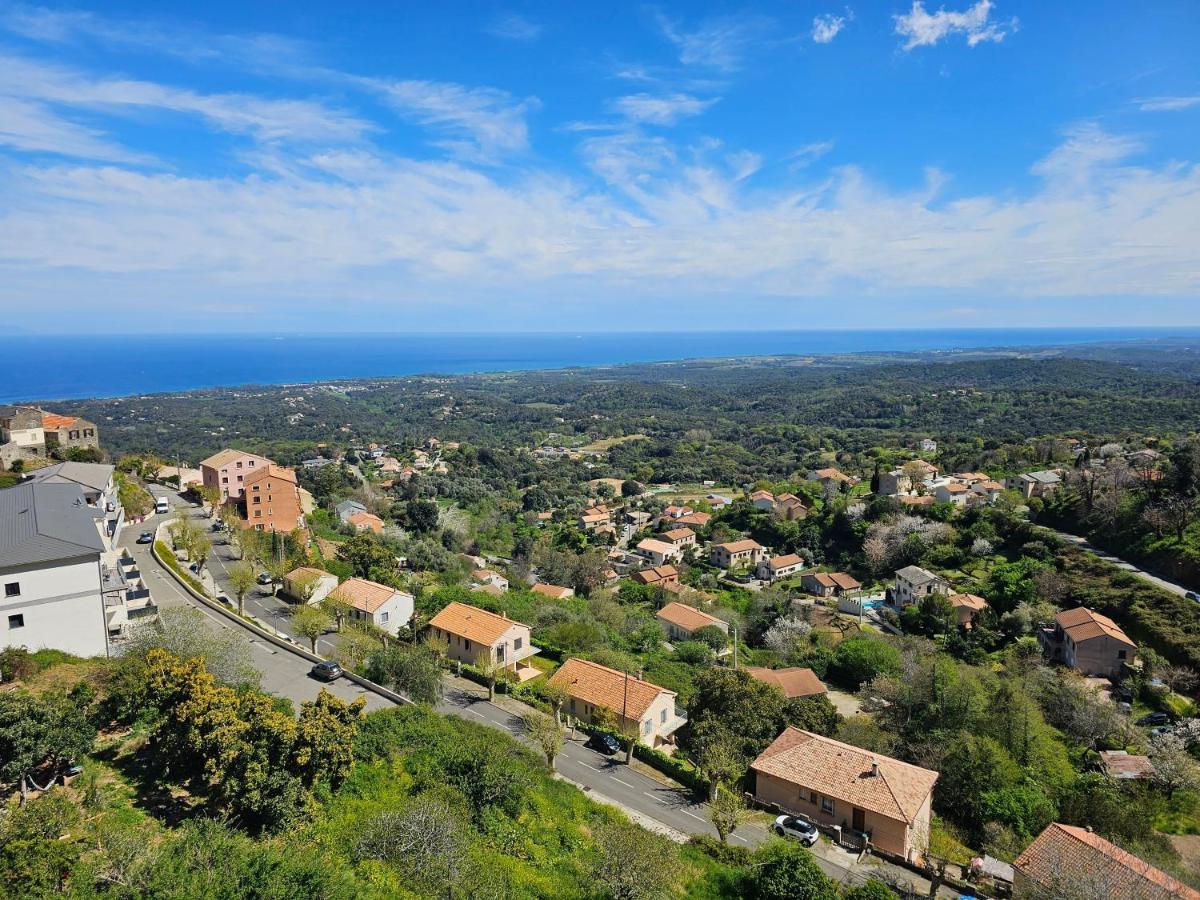 Palazzu Massoni, Magnifique Vue Sur La Mer Et La Montagne, Clim, Wifi, Parking Gratuit Сервион Екстериор снимка